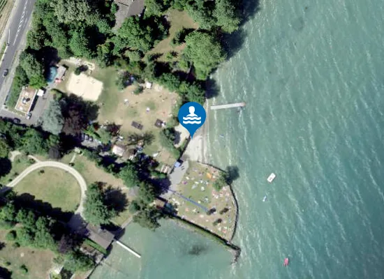 Satellite image of Plage des Rocailles