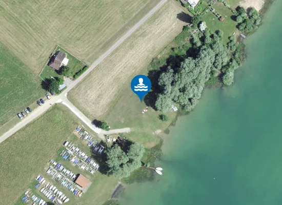 Satellite image of Plage de Gumefens