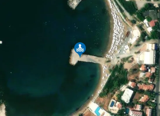 Satellite image of Kervansaray Beach
