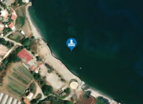 Satellite image of Bamboo Beach