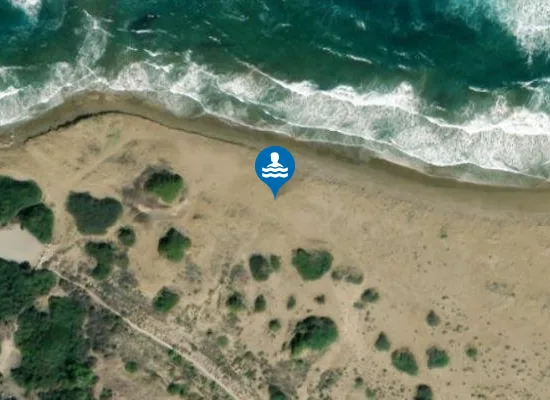 Satellite image of Alagadi Beach 1