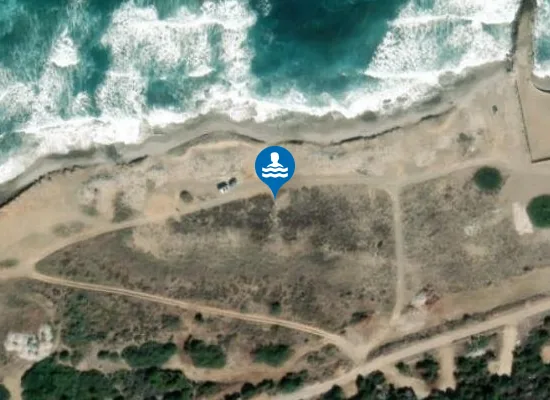Satellite image of Korenium beach