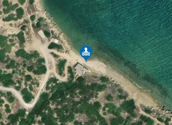 Satellite image of Sandouka Beach