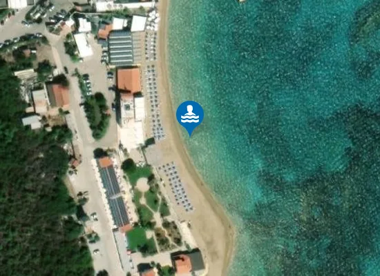 Satellite image of Kocareis Beach