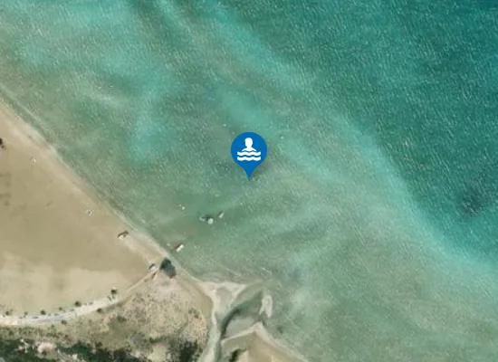 Satellite image of Glapsides Beach