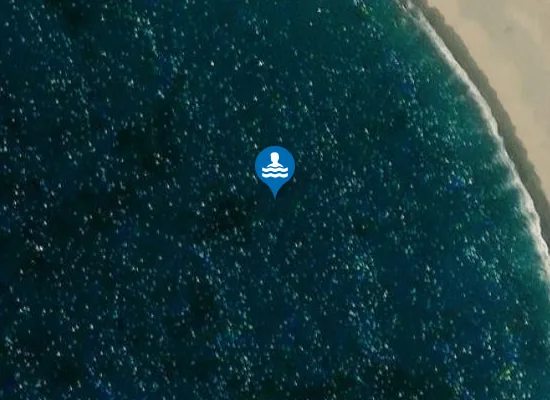 Satellite image of Lara Beach