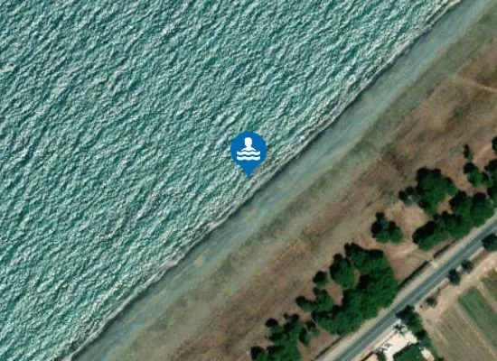Satellite image of Mavralis Beach