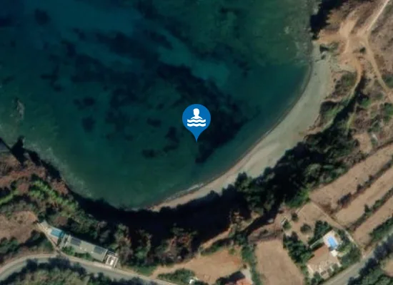 Satellite image of Paradise Beach