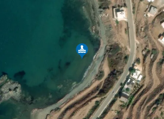 Satellite image of Tpoulorotsos Beach