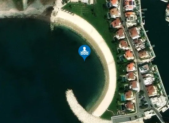 Satellite image of Limasol Marina Beach