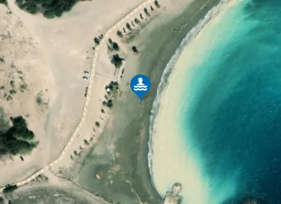 Satellite image of Alaminos Beach