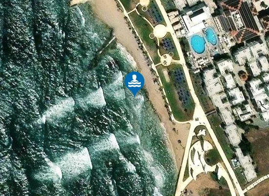 Satellite image of Kefalos Beach