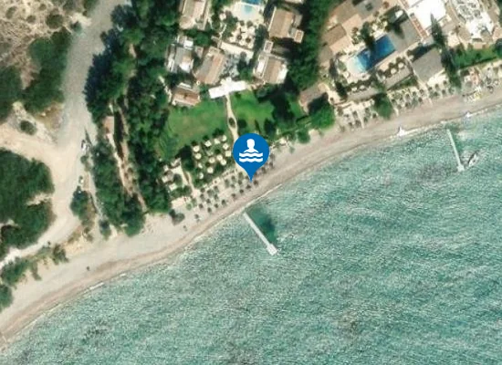 Satellite image of Columbia Beach