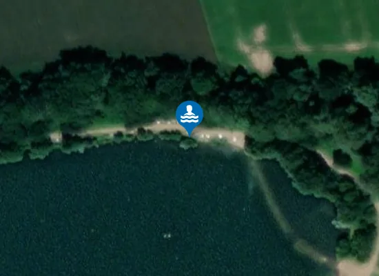Satellite image of nudistická pláž