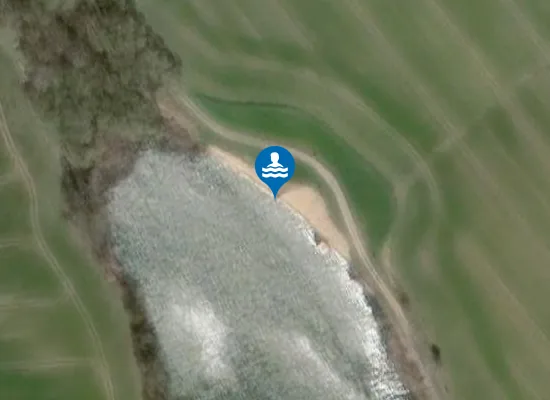 Satellite image of Pláž Nový rybník