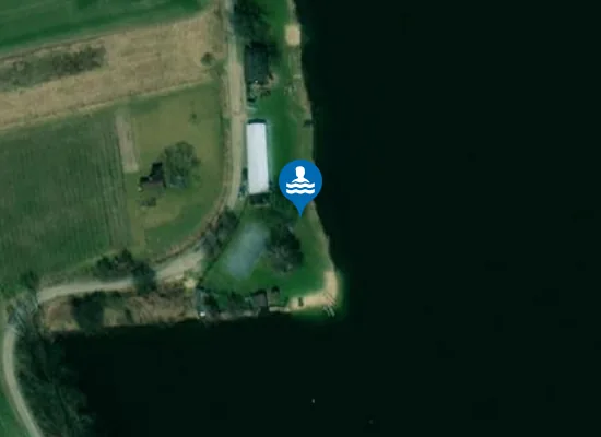 Satellite image of Moravičanské jezero - jih