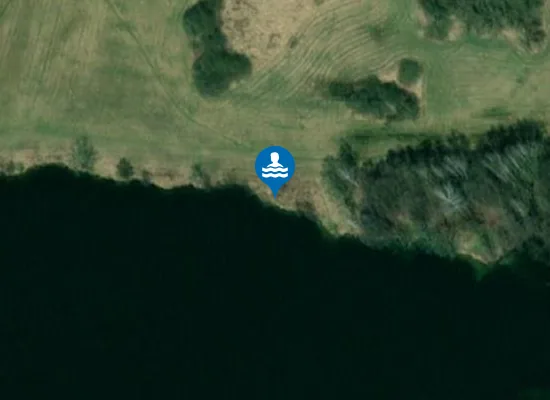Satellite image of nudistická pláž