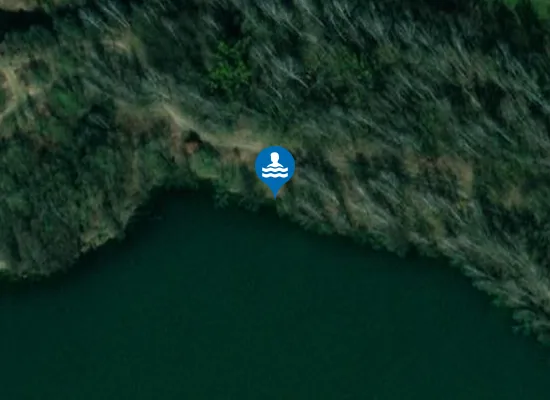 Satellite image of Moravičanské jezro - sever