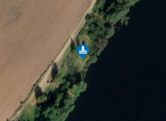 Satellite image of FKK (nudistická pláž)