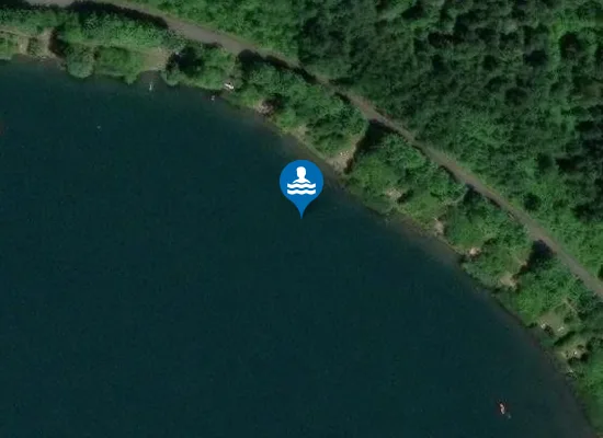 Satellite image of Naturistická pláž Karvinské moře