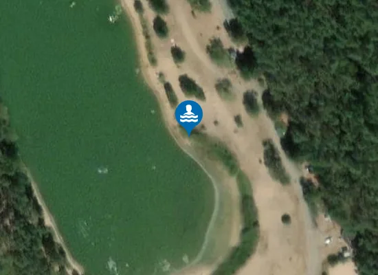 Satellite image of Stříbrný rybník