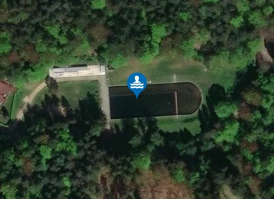 Satellite image of Lesní koupaliště
