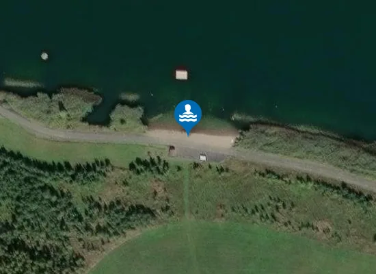 Satellite image of nudapláž