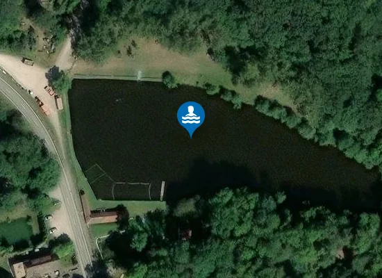 Satellite image of Badesee Fischhaus
