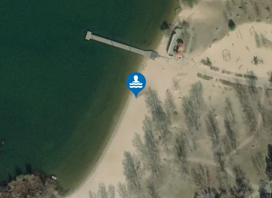 Satellite image of Bagenzer Strand
