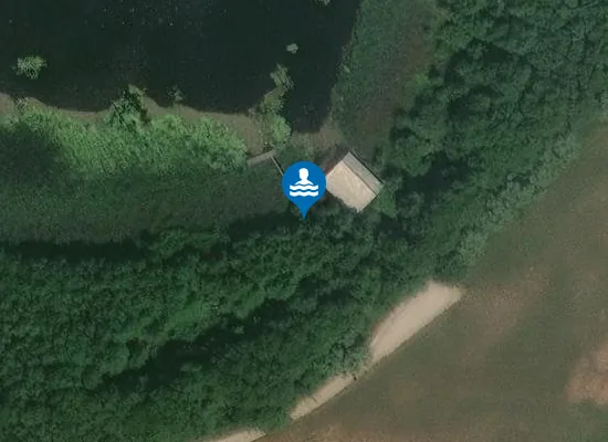 Satellite image of Steg mit Leiter
