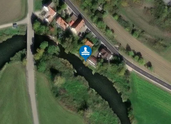 Satellite image of Fischereigrenze: Fischereiverein Wemding