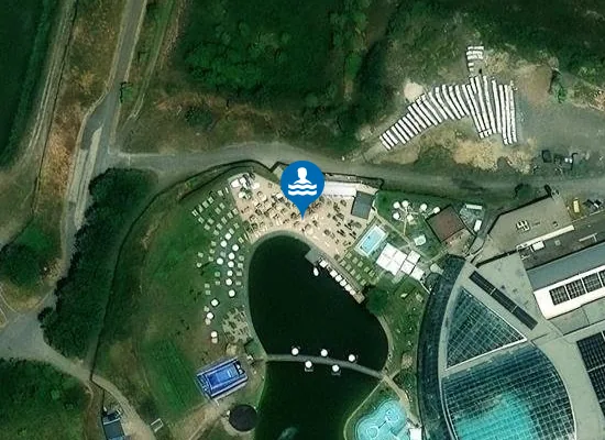Satellite image of Paradise Beach