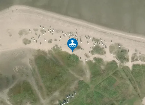 Satellite image of NORDSEESTRAND HOOKSIEL TEXTILSTRAND