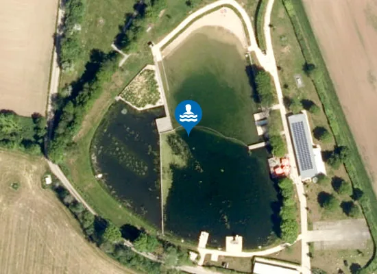 Satellite image of Naturfreibad Weißbachmühle