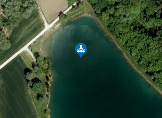 Satellite image of Blindheimer Badesee