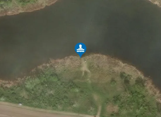 Satellite image of Badestelle Molkerteich