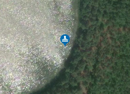 Satellite image of Badestelle Großer Glasowsee