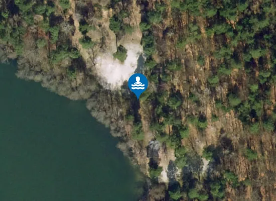 Satellite image of Badestelle Schwärzesee