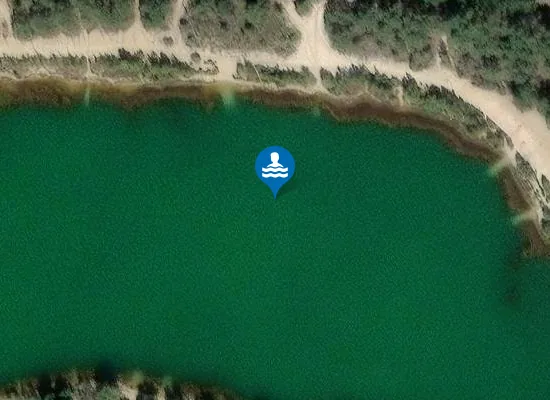 Satellite image of FKK- Strand Hennersdorf