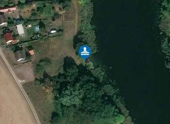 Satellite image of Badestelle Böhne