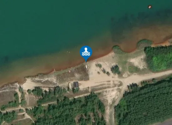 Satellite image of Badestelle Grunaer Weg