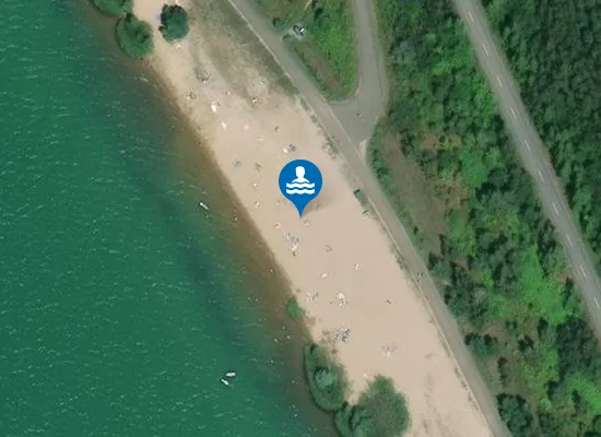 Satellite image of Badestelle Magdeborner Halbinsel