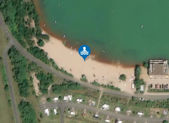 Satellite image of Badestelle Lagovida
