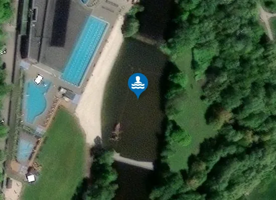 Satellite image of OLantis Flussbad