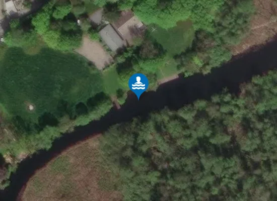 Satellite image of Badestelle Klausdorf