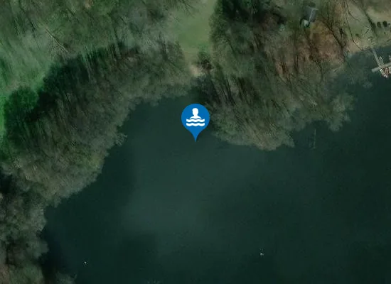 Satellite image of Badestelle Huwenowsee