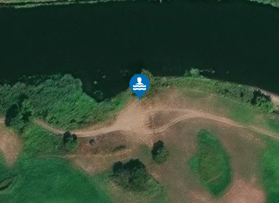 Satellite image of Badestelle mit Strand