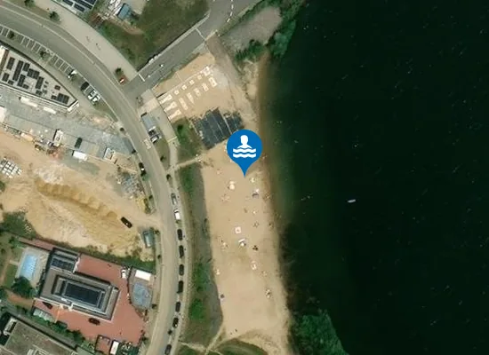 Satellite image of Badestrand am Kap Zwenkau