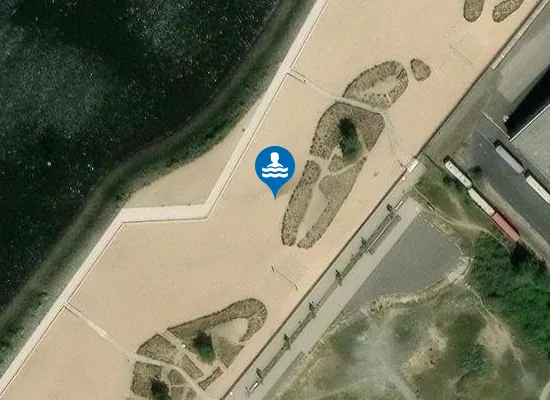 Satellite image of Waller Sand