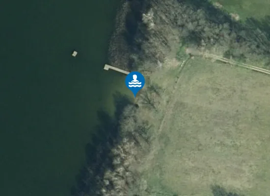 Satellite image of Badestelle Kleiner Linowsee